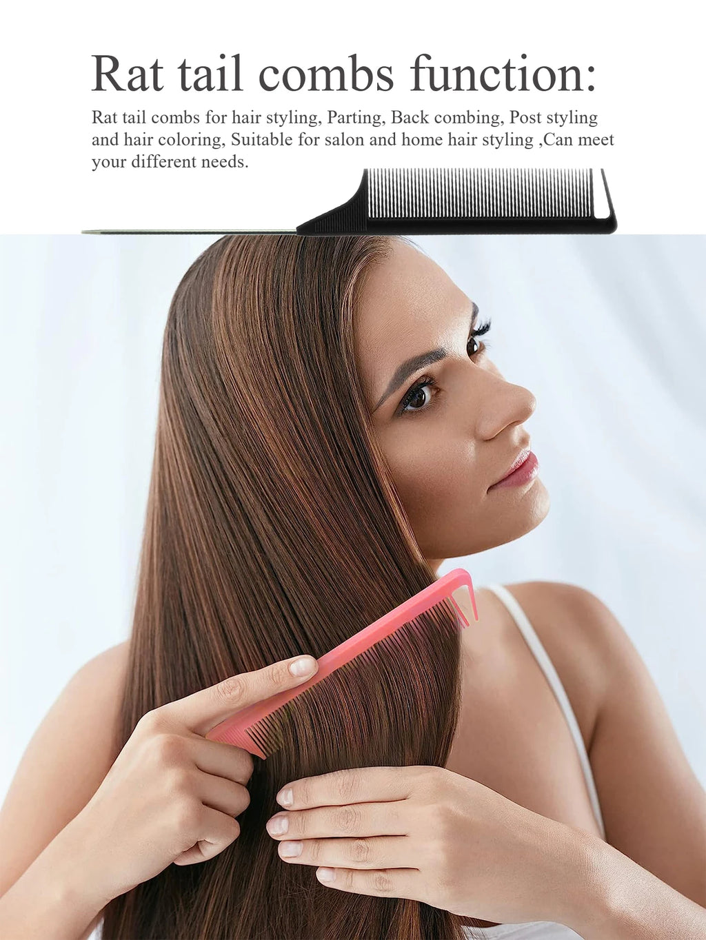 Pro Pointed Tail Salon Hairdressing Hair Styling Anti-static Comb Hair Brush