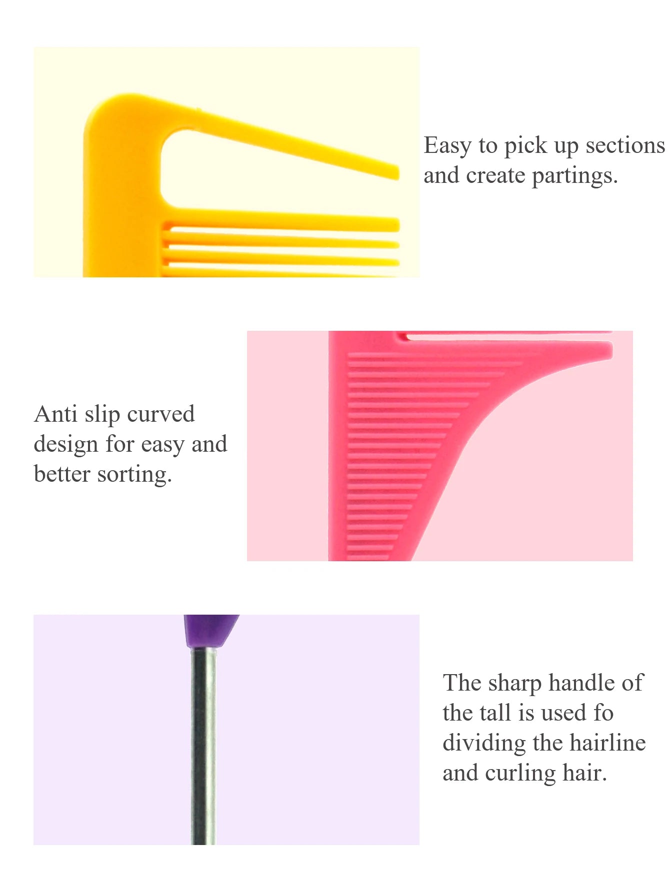 Pro Pointed Tail Salon Hairdressing Hair Styling Anti-static Comb Hair Brush
