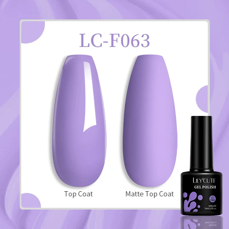 LILYCUTE 129 Colors 7ML Nail Gel Polish Nail Supplies Vernis Semi Permanence