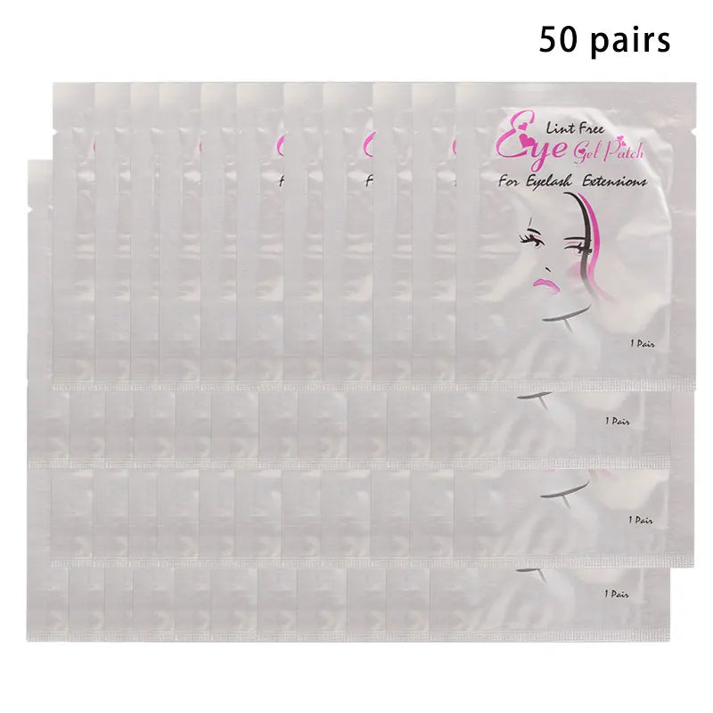 50/100PCS Wholesale Hydrogel Gel Eye Patches for Eyelash Extension