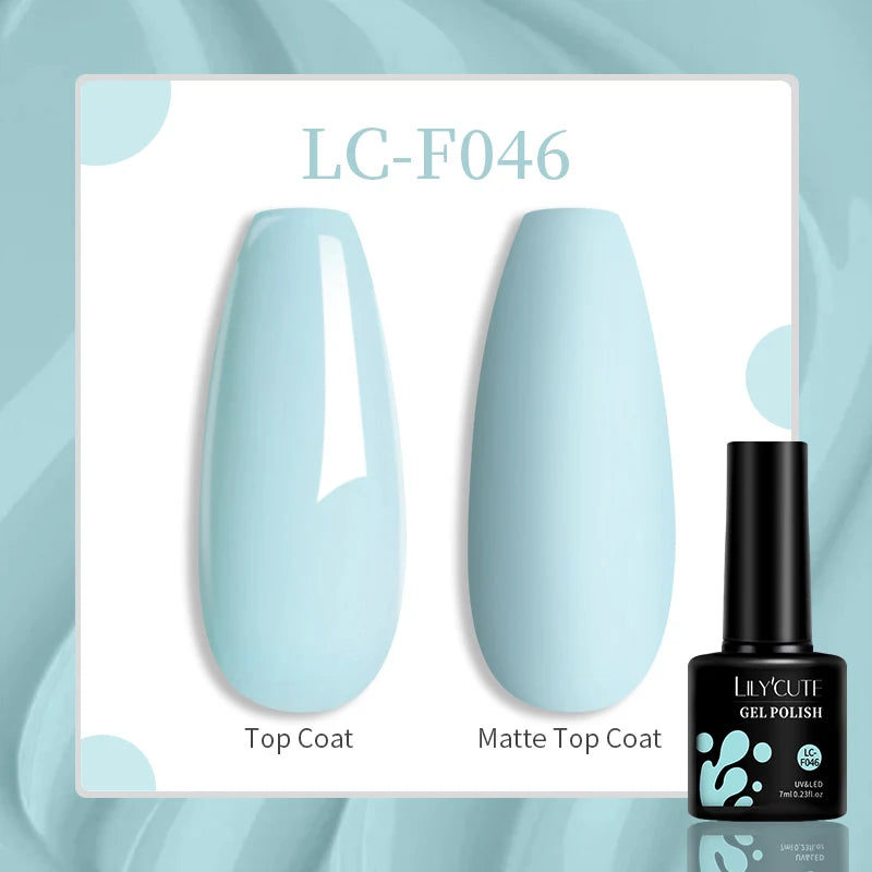 LILYCUTE 129 Colors 7ML Nail Gel Polish Nail Supplies Vernis Semi Permanence