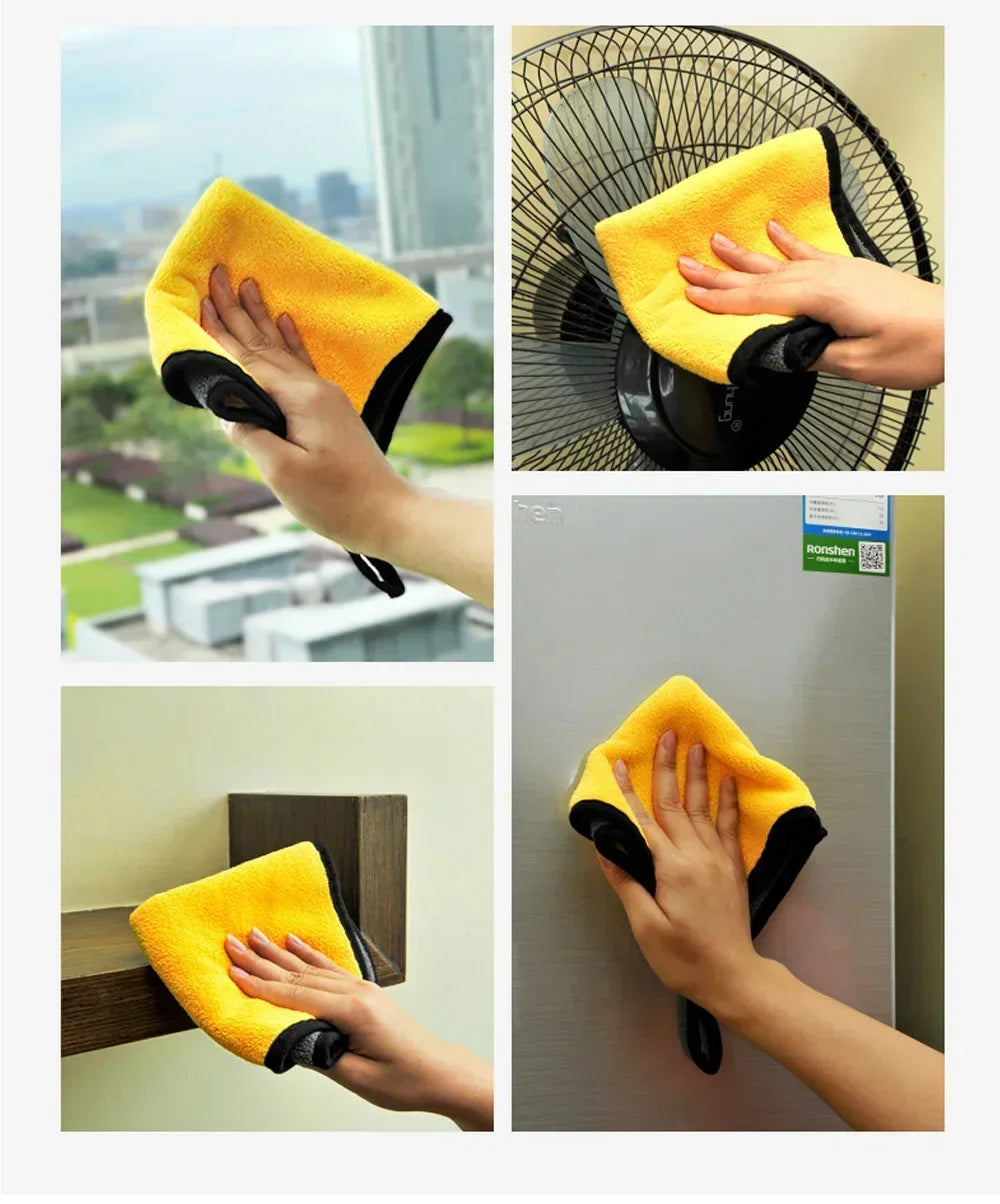 3/5/10Pcs Car Wash Microfiber Towel 30*30CM Car Cleaning