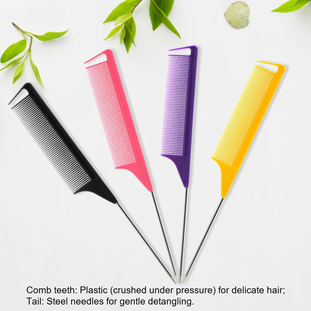 Pro Pointed Tail Salon Hairdressing Hair Styling Anti-static Comb Hair Brush