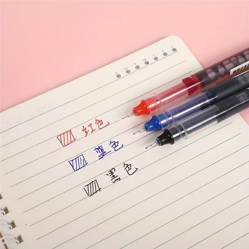 Set de 10 Bolígrafos Gel Kawaii Punta de Aguja Escritura Suave