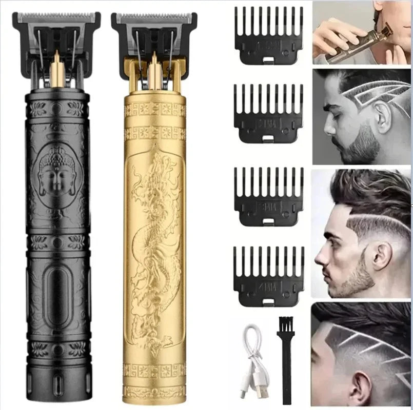 Vintage Hair Clipper Cordless Trimmer portable USB Fast Charging Hair