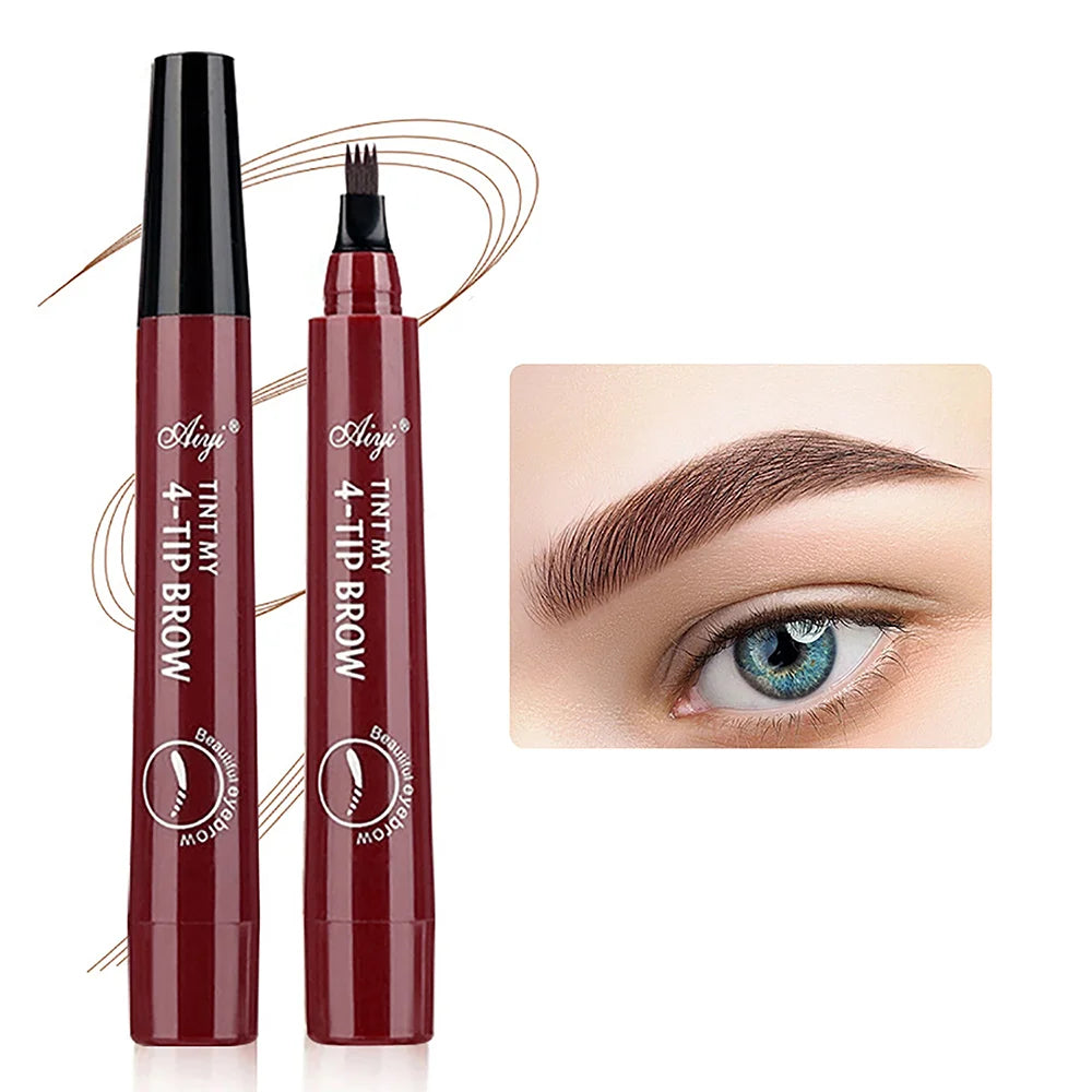 4 fork microblading eyebrow pencil waterproof eyebrow pencil natural long-lasting eyebrow
