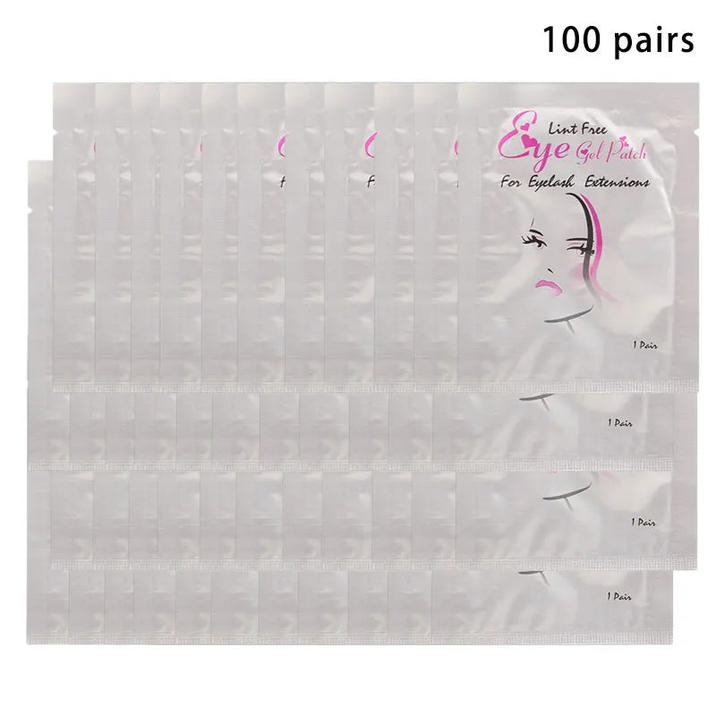 50/100PCS Wholesale Hydrogel Gel Eye Patches for Eyelash Extension