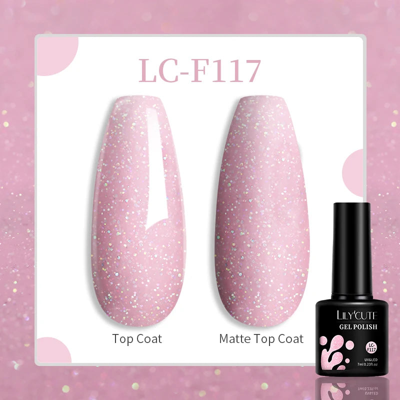 LILYCUTE 129 Colors 7ML Nail Gel Polish Nail Supplies Vernis Semi Permanence
