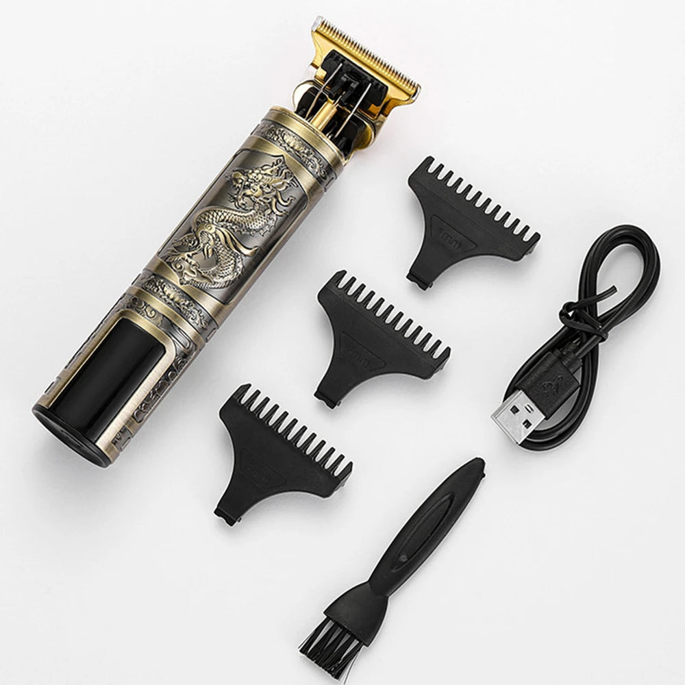 Vintage Hair Clipper USB Charging Hair Cutting Machine Electric Hair