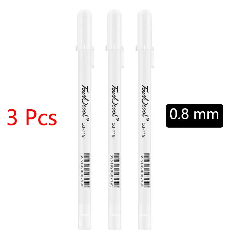 Set de Marcadores Blancos de Tiza Líquida para Pizarrón y Vidrio