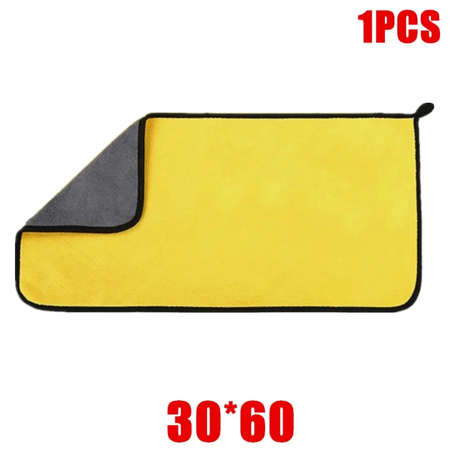 1/2/6/10pcs Microfiber Cleaning Towel Thicken Soft Drying