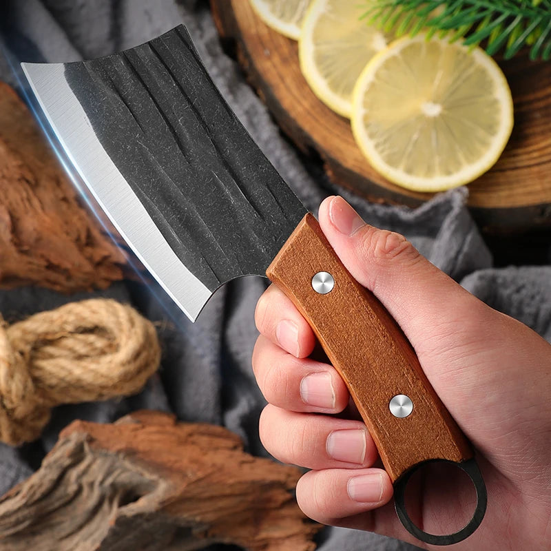 Cleaver Knife Slicing Fish Meat Vegetables Boning Butcher Knife Stainless