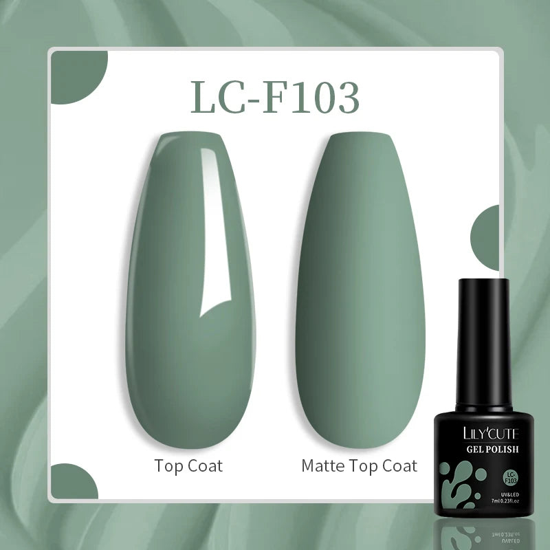 LILYCUTE 129 Colors 7ML Nail Gel Polish Nail Supplies Vernis Semi Permanence