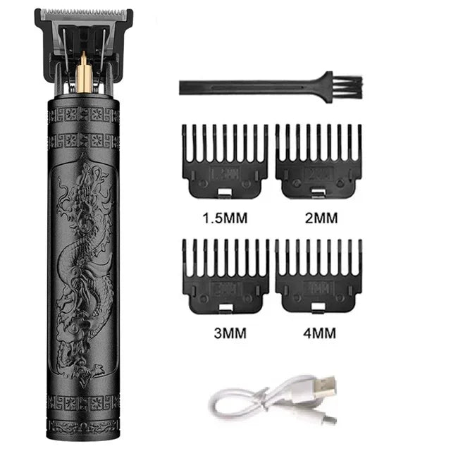 Vintage Hair Clipper Cordless Trimmer portable USB Fast Charging Hair
