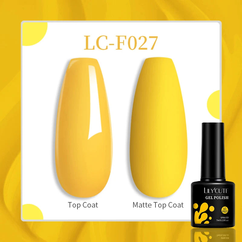 LILYCUTE 129 Colors 7ML Nail Gel Polish Nail Supplies Vernis Semi Permanence