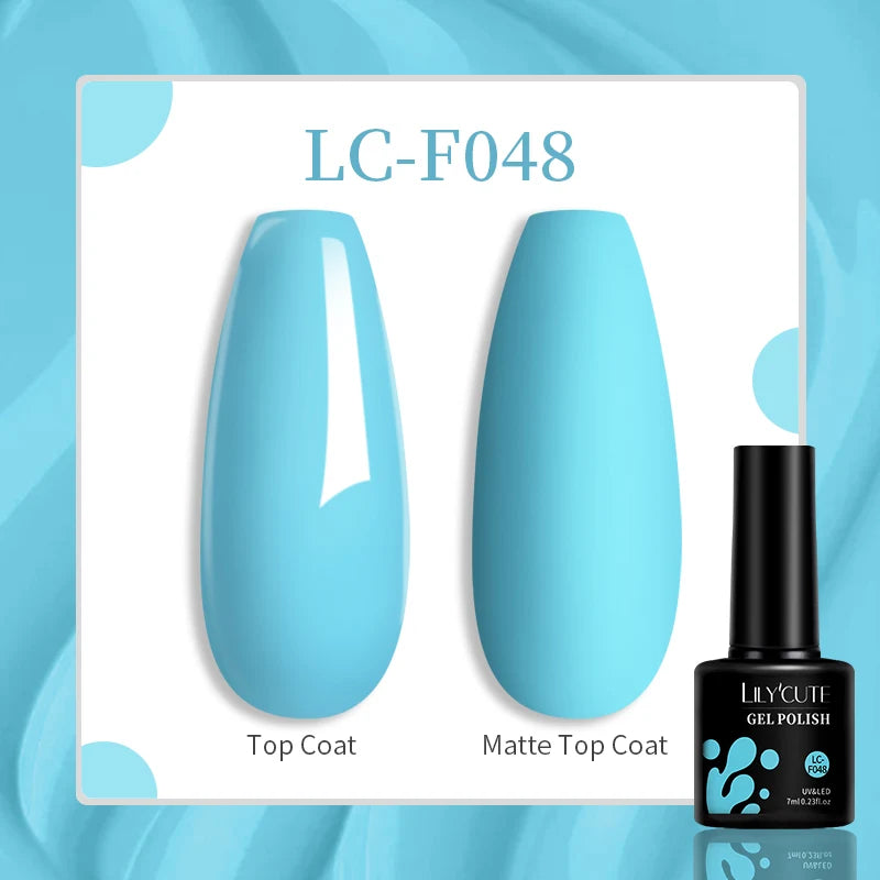 LILYCUTE 129 Colors 7ML Nail Gel Polish Nail Supplies Vernis Semi Permanence