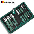6-9 Pcs Manicure Set With Leather Case Professional Foot And Face Care
