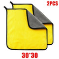 1/2/6/10pcs Microfiber Cleaning Towel Thicken Soft Drying