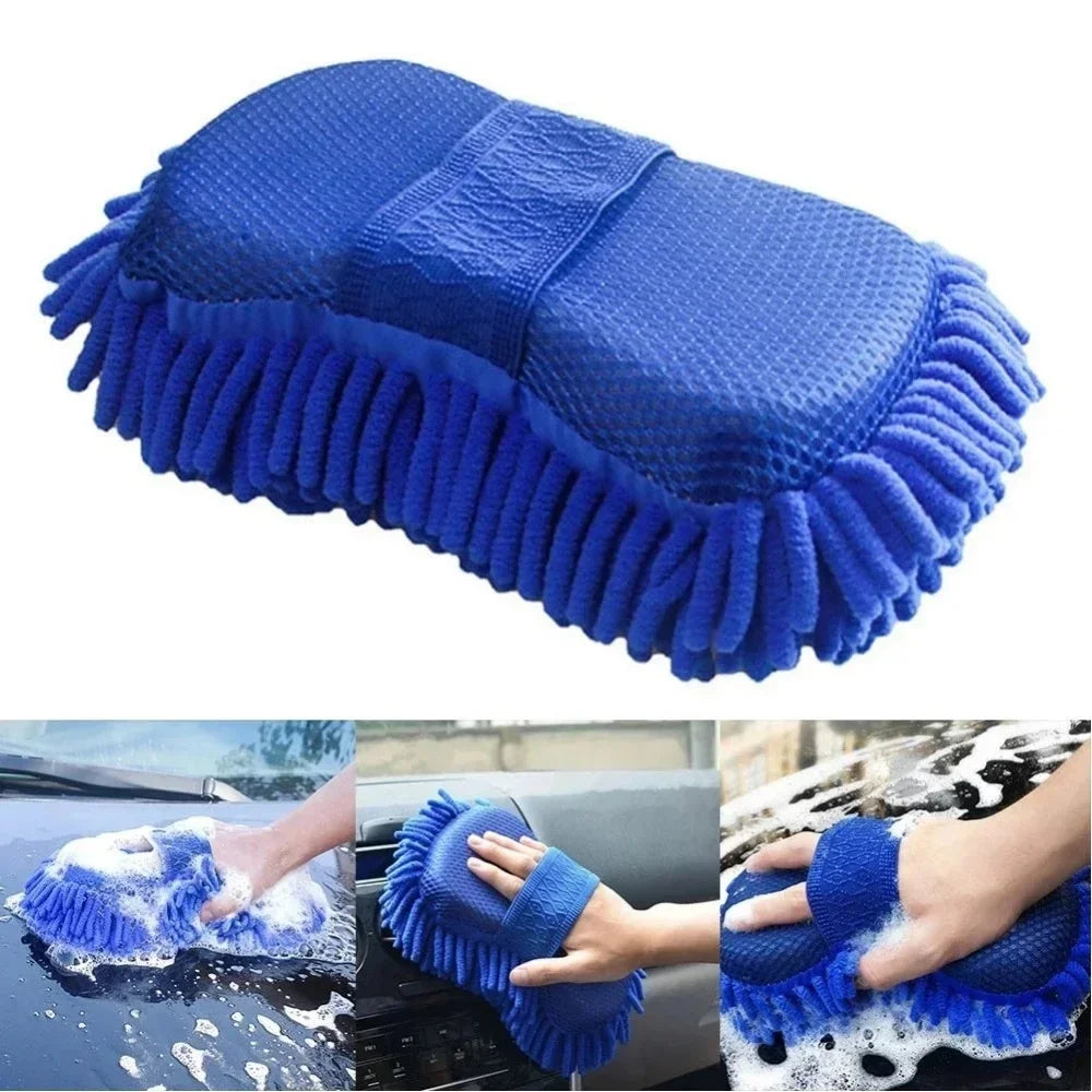 Superfiber Gloves Modeling Car Wash Sponge Clean Car Care Details