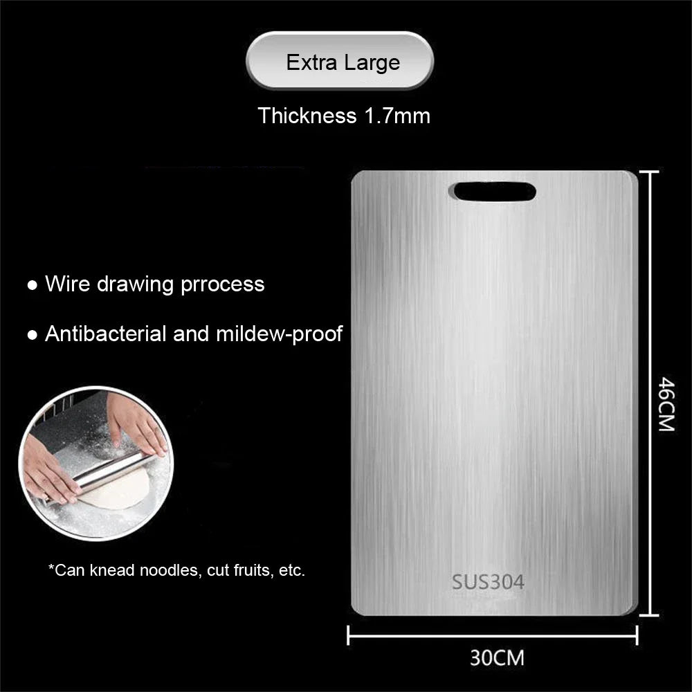 316 Stainless Steel Panel and Chopping Board Kitchen Household Thickened Double Sided