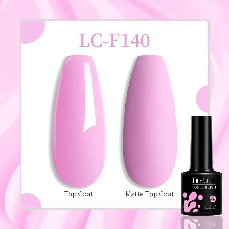 LILYCUTE 129 Colors 7ML Nail Gel Polish Nail Supplies Vernis Semi Permanence