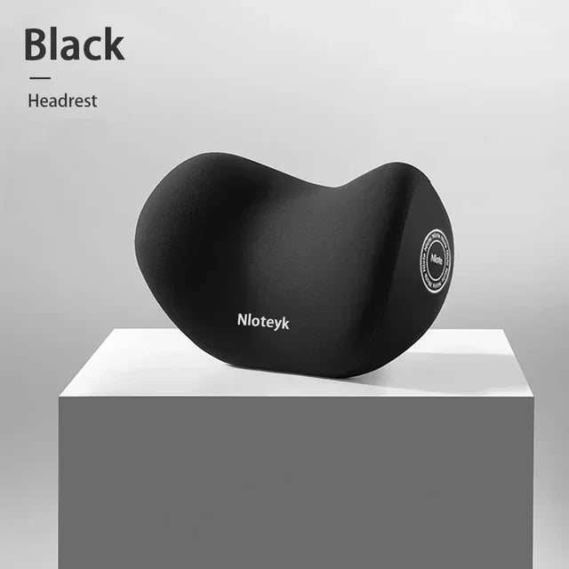 Memory Foam Headrest Lumbar Support Set Ergonomic Neck Pillow Back