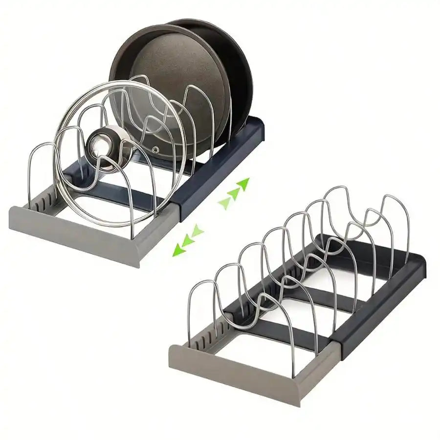 Expandable Pans Organizer Rack Kitchen Cabinet