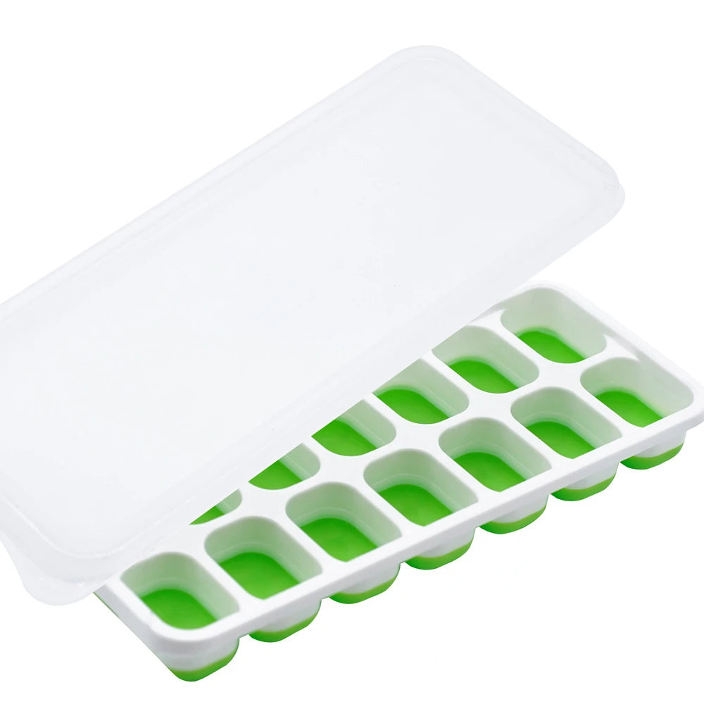 14 Grid Ice Cube Tray Silicone Mold Square Ice Cube Tray Mold
