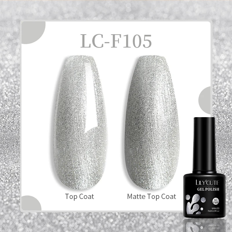 LILYCUTE 129 Colors 7ML Nail Gel Polish Nail Supplies Vernis Semi Permanence