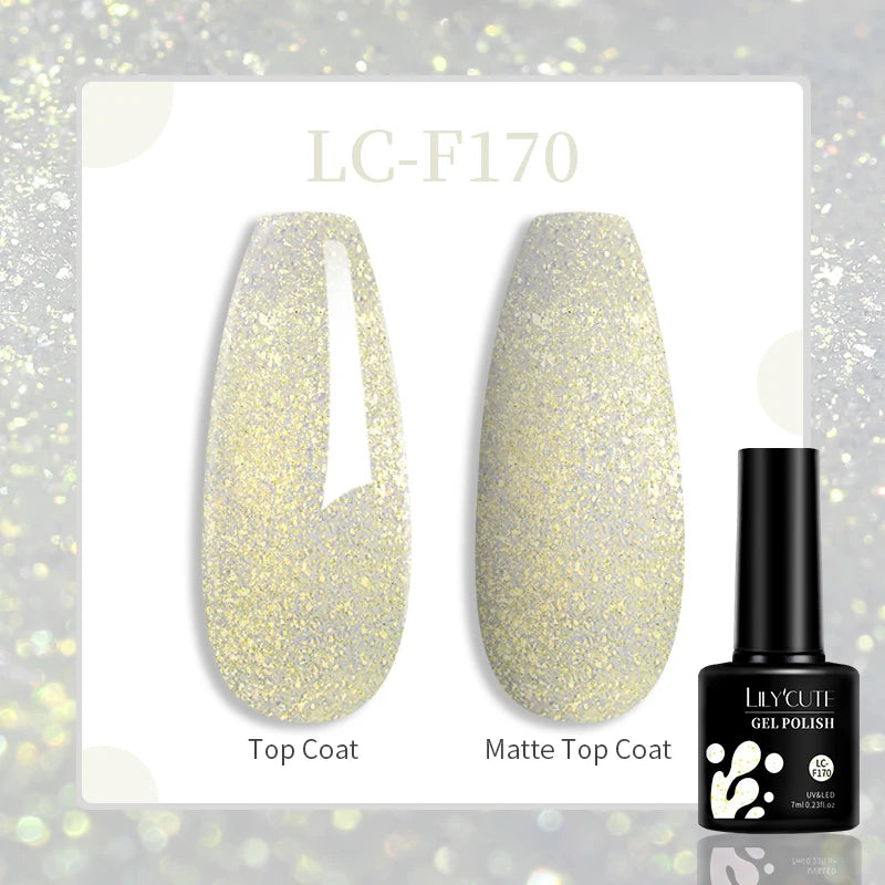 LILYCUTE 129 Colors 7ML Nail Gel Polish Nail Supplies Vernis Semi Permanence