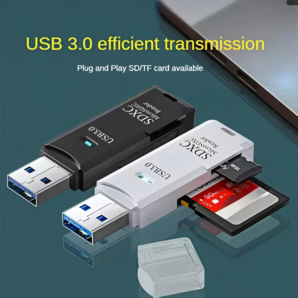 2 in 1 USB 3.0 Card Reader Micro TF sd card Reader usb adapter High Speed Cardrea