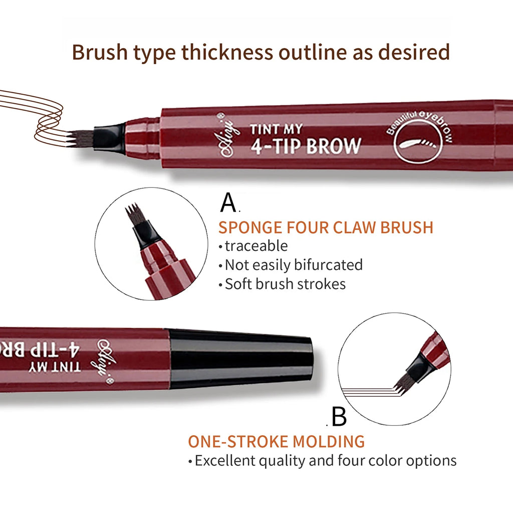 4 fork microblading eyebrow pencil waterproof eyebrow pencil natural long-lasting eyebrow