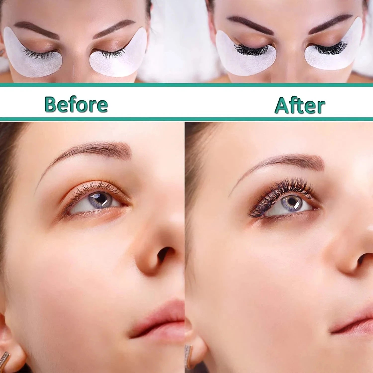 50/100PCS Wholesale Hydrogel Gel Eye Patches for Eyelash Extension