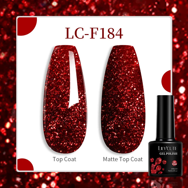 LILYCUTE 129 Colors 7ML Nail Gel Polish Nail Supplies Vernis Semi Permanence