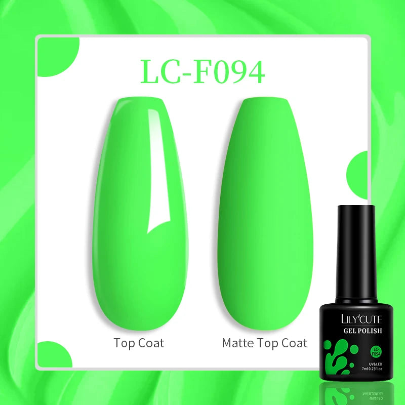 LILYCUTE 129 Colors 7ML Nail Gel Polish Nail Supplies Vernis Semi Permanence