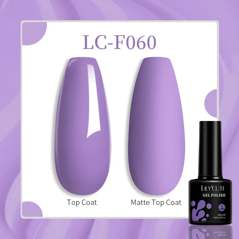 LILYCUTE 129 Colors 7ML Nail Gel Polish Nail Supplies Vernis Semi Permanence