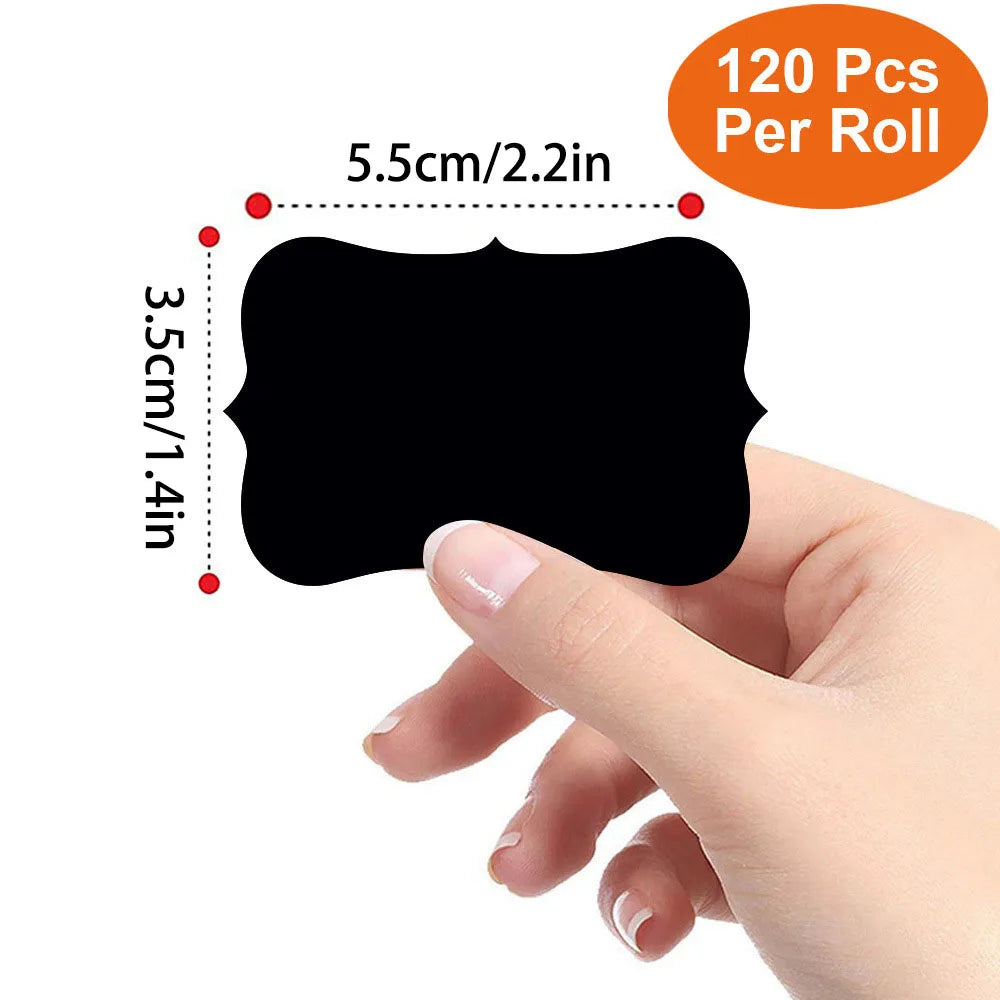 120 Stickers de Pizarrón Removibles con Pluma Borrable Impermeables