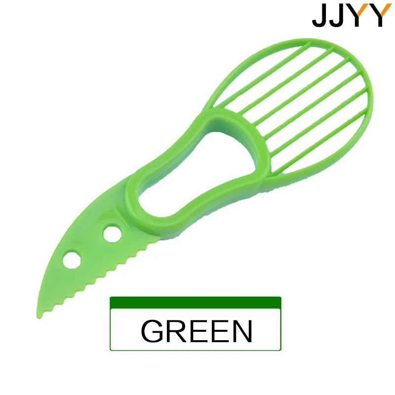 JJYY 3 In 1 Avocado Slicer Shea Corer Butter Fruit Peeler Cutter