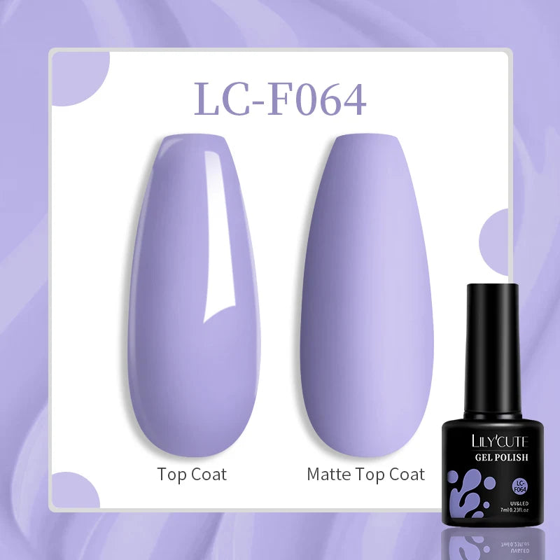 LILYCUTE 129 Colors 7ML Nail Gel Polish Nail Supplies Vernis Semi Permanence