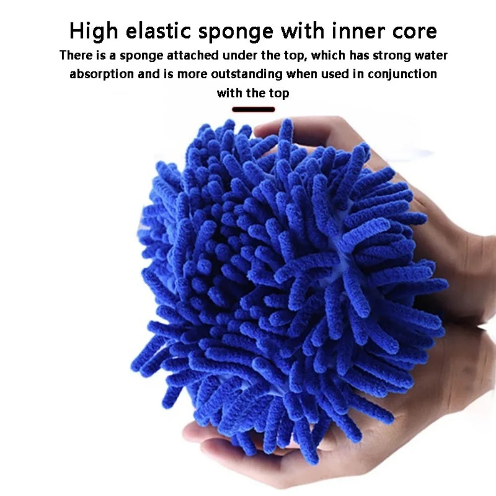 Superfiber Gloves Modeling Car Wash Sponge Clean Car Care Details