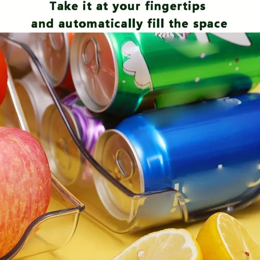 1/2pcs Kitchen Storage Cans, Soda Cans, Storage Cans, Refrigerator Freezer Organizers