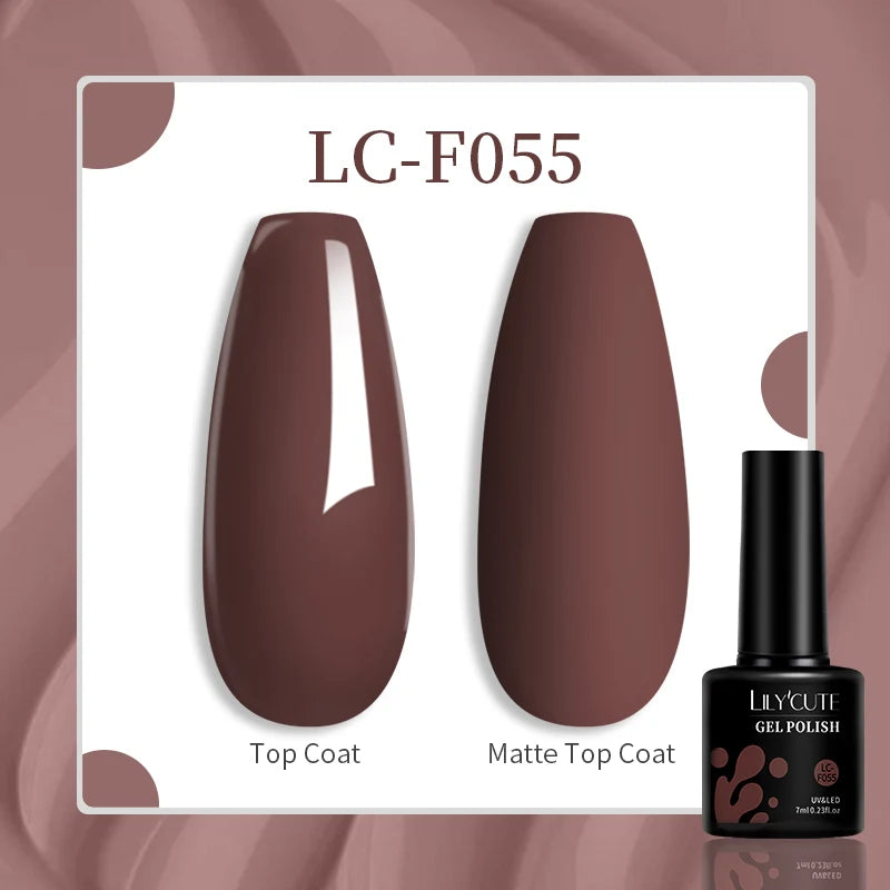 LILYCUTE 129 Colors 7ML Nail Gel Polish Nail Supplies Vernis Semi Permanence