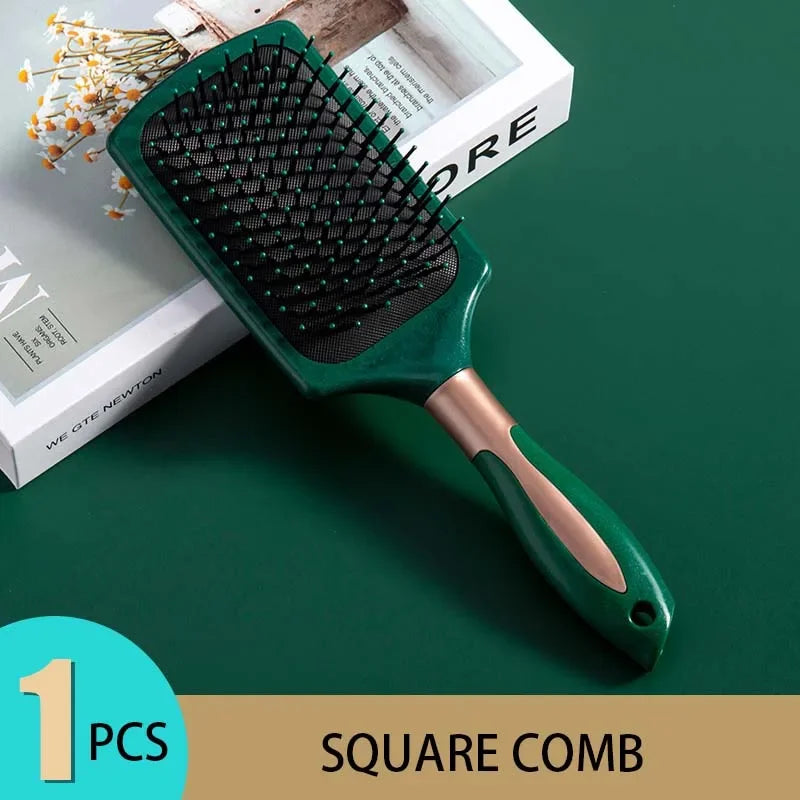 Anti-Static Oval round Air Cushion Comb Scalp Massage Exfoliating Hair