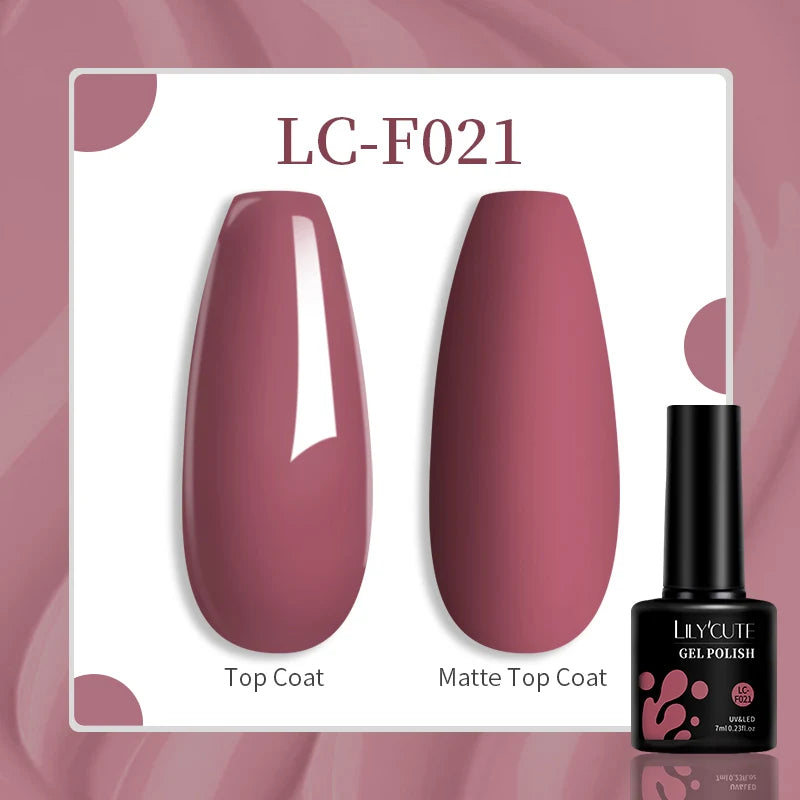 LILYCUTE 129 Colors 7ML Nail Gel Polish Nail Supplies Vernis Semi Permanence
