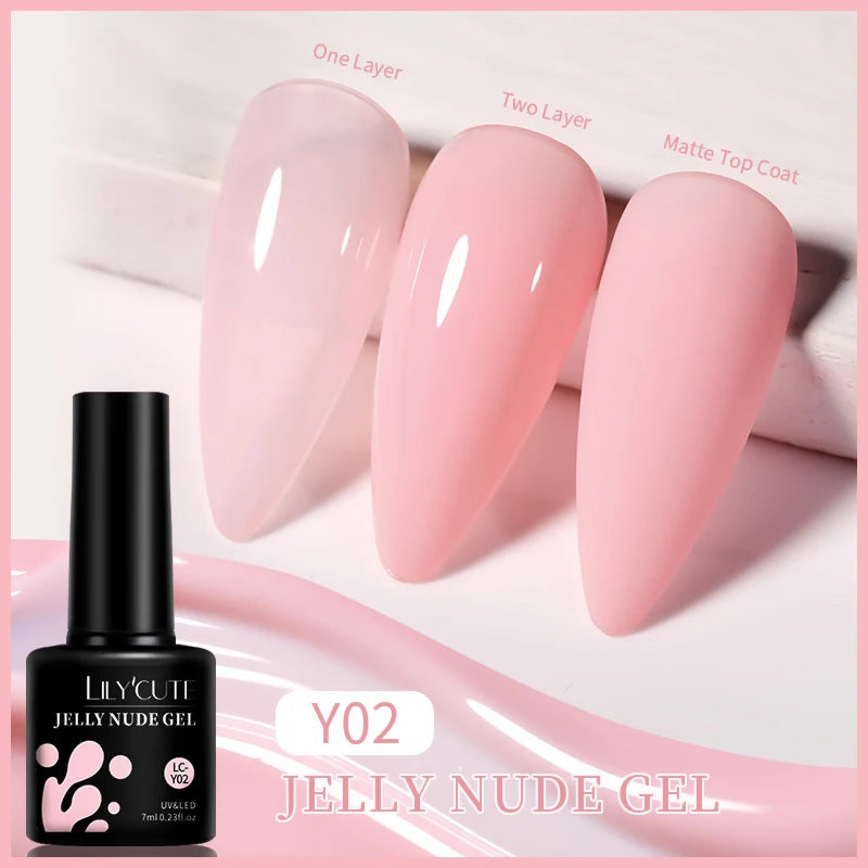 LILYCUTE 129 Colors 7ML Nail Gel Polish Nail Supplies Vernis Semi Permanence