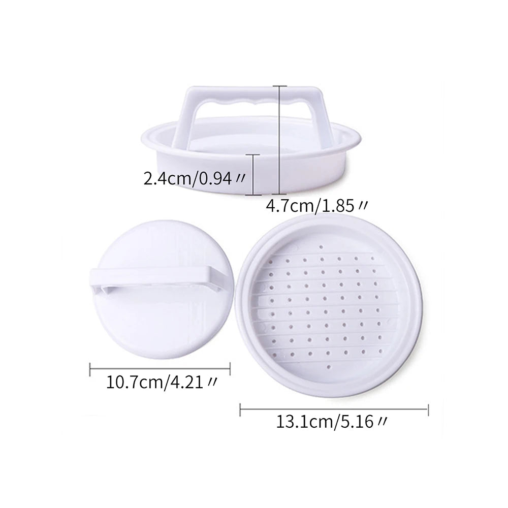 1pc Hamburger Press Stuffed Burger Press Plastic Meat Grill Party