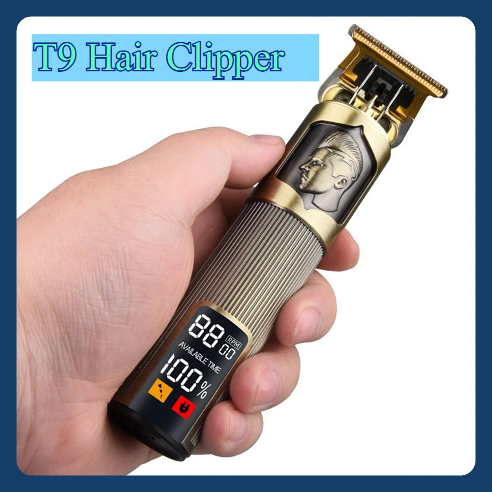 Vintage Hair Clipper USB Charging Hair Cutting Machine Electric Hair