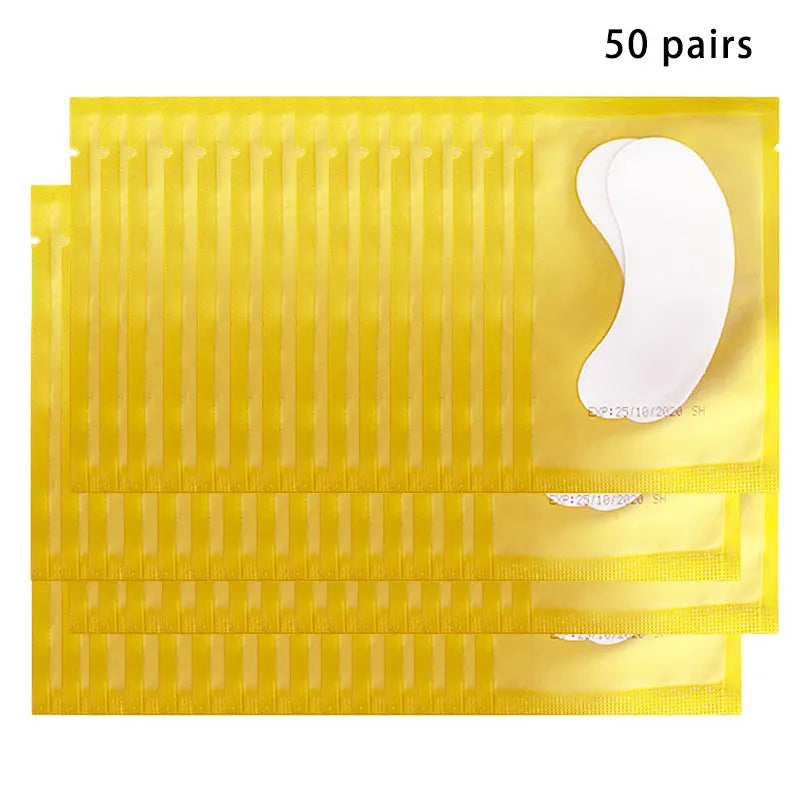 50/100PCS Wholesale Hydrogel Gel Eye Patches for Eyelash Extension Eyepads Eyelash patch Lash Extension Mask Eyepad Makeup
