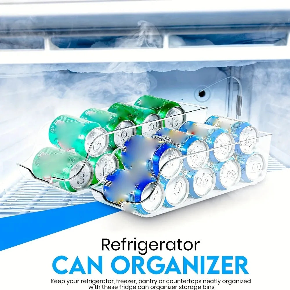 1/2pcs Kitchen Storage Cans, Soda Cans, Storage Cans, Refrigerator Freezer Organizers
