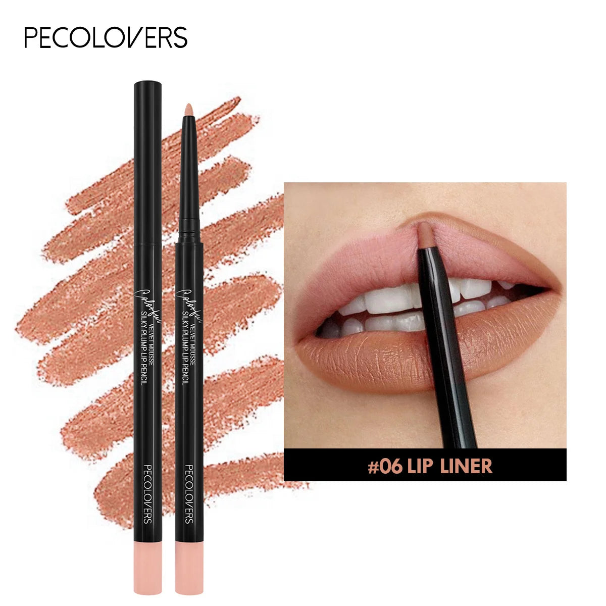 Waterproof Matte Lipliner Pencil Red Contour Tint Lipstick Long Lasting